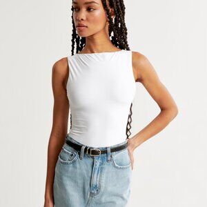 Abercrombie & Fitch NWT Soft Seamless Bodysuit in White